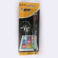 Bic Stylus 4 colori   Penne a sfera   Blu Nero Rosso Verde - Retro per touch screen tablet iphone ipad smartphone 