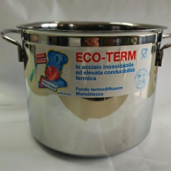 Pentola Casseruola Eco Term Acciaio Inossidabile Inox Diametro 20 cm