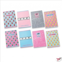 Pigna Quaderno Chiara Ferragni 1R  con Margine 80gr Stampa Logo  Cane  Bambolina Glitter Azzurro Rosa Colori Assortiti