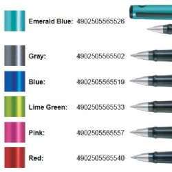 Pilot Explorer Gel Rollerball Penna a Sfera con Cappuccio Colori Metallizzati Azzurro Rosso Blu Verde Rosa