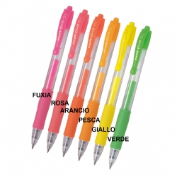 Pilot G2 Neon - Penna Gel Fluorescente - Arancio Giallo Verde Fuxia Rosa Fluo