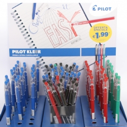 Pilot Keller - penna tipo frixion cancellabile - non ricaricabile - blu rosso nero verde