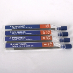Mine Staedtler da 0,5 mm - Mars Micro Carbon ricarica per portamine 2 mm - HB - H - 2H - 3H - B - 2B - F