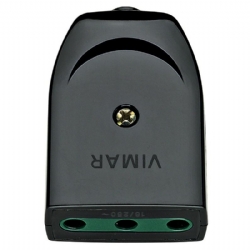 Presa Bipresa Volante Vimar 223 2P T 16A P17/11 Assiale Nero