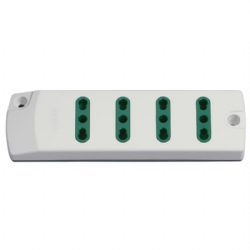 Presa Mobile Multipla Vimar 404  Biprese 10A 16A 4 Uscite Bianco