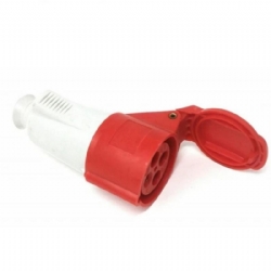  Presa Volante Industriale Trifase GEWISS GW62008 Serie 4 Poli IP44 16A 380V Colore Rosso 