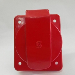  Presa da Incasso Protetta Industriale Trifase Gewiss GW93002129 4 Poli IP44 32A 380V 415V 6H Colore Rosso 