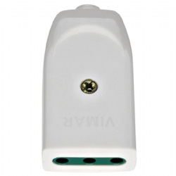  Presa volante Vimar 221B  2P T 10A P11 Assiale Bianco