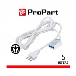 Prolunga Lineare ProPart 10A 5 Metri Nero Spina 10A