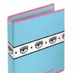 Raccoglitore ad Anelli - CHIARA FERRAGNI - Scuola Fashion Blogger - Boss Babe - Eyelike - Rosa Azzurro