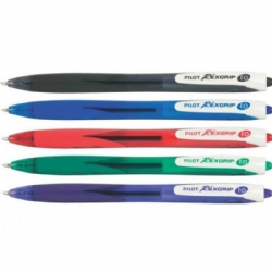 Rexgrip Pilot  Penna sfera biro Fine Media Blu Rossa Nera