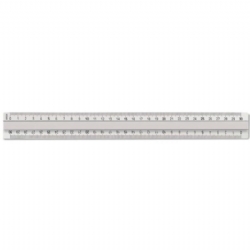 Righello ARDA 30 cm  in alluminio  con impugnatura