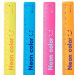 Righello Braccialetto Neon Color 18 CM Colore Azzurro Arancione Giallo Rosa