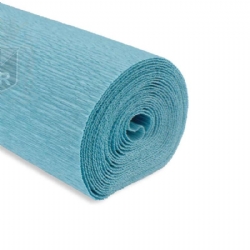 Rotolo Carta Crespa 180 gr 17E3 Azzurro Tiffany Cartotecnica Rossi Fioristi Superior Crespata Tinta Unita
