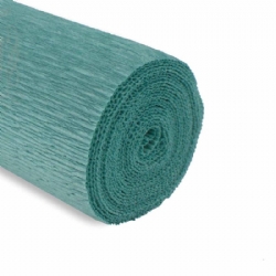 Rotolo Carta Crespa 180 gr 17E4 Verde Tiffany Cartotecnica Rossi Fioristi Superior Crespata Tinta Unita