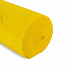 Rotolo Carta Crespa 180 gr 17E5 Giallo Margherita Cartotecnica Rossi Fioristi Superior Crespata Tinta Unita
