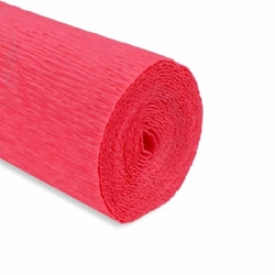 Rotolo Carta Crespa 180 gr 551  Rosa Shocking Cartotecnica Rossi Fioristi Superior Crespata Tinta Unita