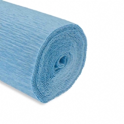 Rotolo Carta Crespa 180 gr 556 Colore Azzurro Cartotecnica Rossi Fioristi Superior Crespata Tinta Unita