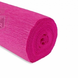 Rotolo Carta Crespa 180 gr 570  Fucsia Intenso Cartotecnica Rossi Fioristi Superior Crespata Tinta Unita