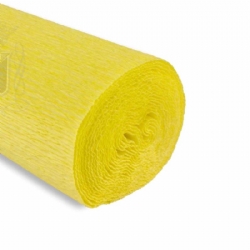 Rotolo Carta Crespa 180 gr 575 Giallo Limone Cartotecnica Rossi Fioristi Superior Crespata Tinta Unita