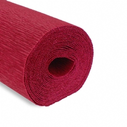 Rotolo Carta Crespa 180 gr 586 Colore Rosso Carminio Cartotecnica Rossi Fioristi Superior Crespata Tinta Unita