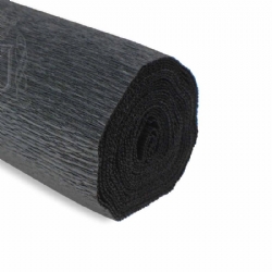 Rotolo Carta Crespa 180 gr 602 Nero Cartotecnica Rossi Fioristi Superior Crespata Tinta Unita
