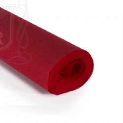 Rotolo Carta Crespa 60 gr 312 Rosso Vivo Cartotecnica Rossi Hobby Crespata Tinta Unita