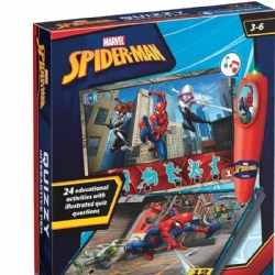  Sapientino Quizzy Marvel Spiderman Schede Educative e Penna Interattiva Gioco Educativo 3 e 6 Anni  Elettronico Parlante Clementoni