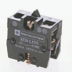 Schneider Electric XENL1111 Blocco di Contatti Ausiliari 1NO  Ritorno a Molla 400V Montaggio Posteriore Morsetto a Vite