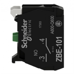 Schneider Electric ZBE101 Elemento di Contatto Singolo 1NO Diametro 22mm Morsetto a Vite