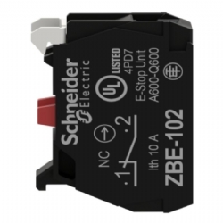 Schneider Electric ZBE102 Elemento di Contatto Singolo 1NC Diametro 22mm Morsetto a Vite