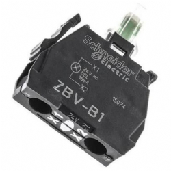 Schneider Electric ZBVB1 Elemento Luminoso Led Universale da 24V Diametro 22mm Morsetto a Vite