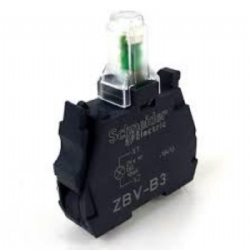 Schneider Electric ZBVB3 Elemento Luminoso Led Integrato Verde da 24V  Diametro 22mm Morsetto a Vite