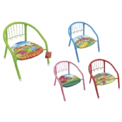 Seggiolina Globo Sedia in Metallo per Bambini Colori Assortiti