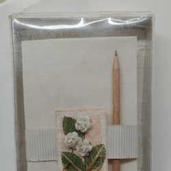 Set Carta da Lettere con Buste Confezionate in Scatola di Carta di Riso