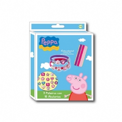 Set braccialetti - Peppa Pig - Rosa Fuxia Viola