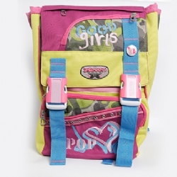Seven  Zaino Estensibile Sdoppiabile Good Girls Colore Giallo Viola Fuxia Rosa Fuxia Azzurro