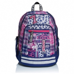 Seven - Zaino Advanced - Cheer Girl - ColoreQuadri Scozzese fuxia viola bianco rosa grigio