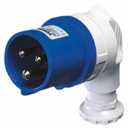 Spina Mobile 90 Gradi Gewiss GW60085  2P T Blu16A 230V Cablaggio a Vite