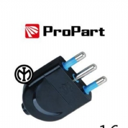 Spina Volante ProPart  2P T 16A Polybag Nero