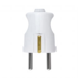 Spina Volante Vimar 230B  2P T 16A  Shuko Tedesca Bianco
