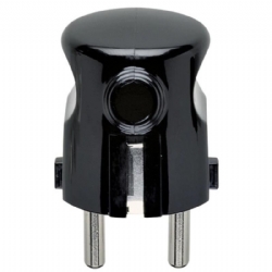 Spina Volante Vimar 241 2P T16A  Shuko Tedesca Nero