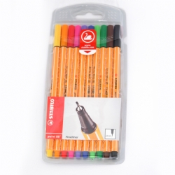 Stabilo - Point 88 - Confezione 10 Penne extra fine - colori vivaci