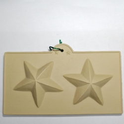Stampo Brown Bag Paper Art Ceramica Rettangolare Stelle 24x13 cm per Creare Biglietti Decorazioni