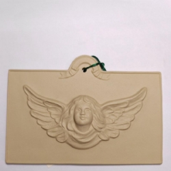 Stampo Brown Bag Paper Art Ceramica Rettangolare Cherubino 19x12 cm per Creare Biglietti Decorazioni