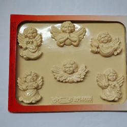 Stampo Vintage per Colata Prandell Creare Decorazioni Murali in Gesso Angeli e Fiori Modello 2714009 e 27149