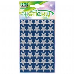 Stelline Adesive Stickers Lebez Oro Argento 8X16 