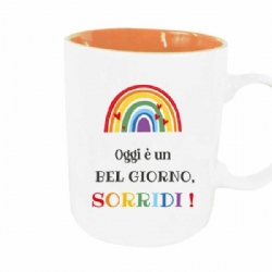 Tazza Mug Ceramica Oggi e Un Bel Giorno Sorridi Gift Box