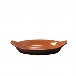 Teglia Ovale Terracotta Vulcania 20 cm
