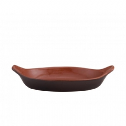 Teglia Ovale Terracotta Vulcania 25 cm